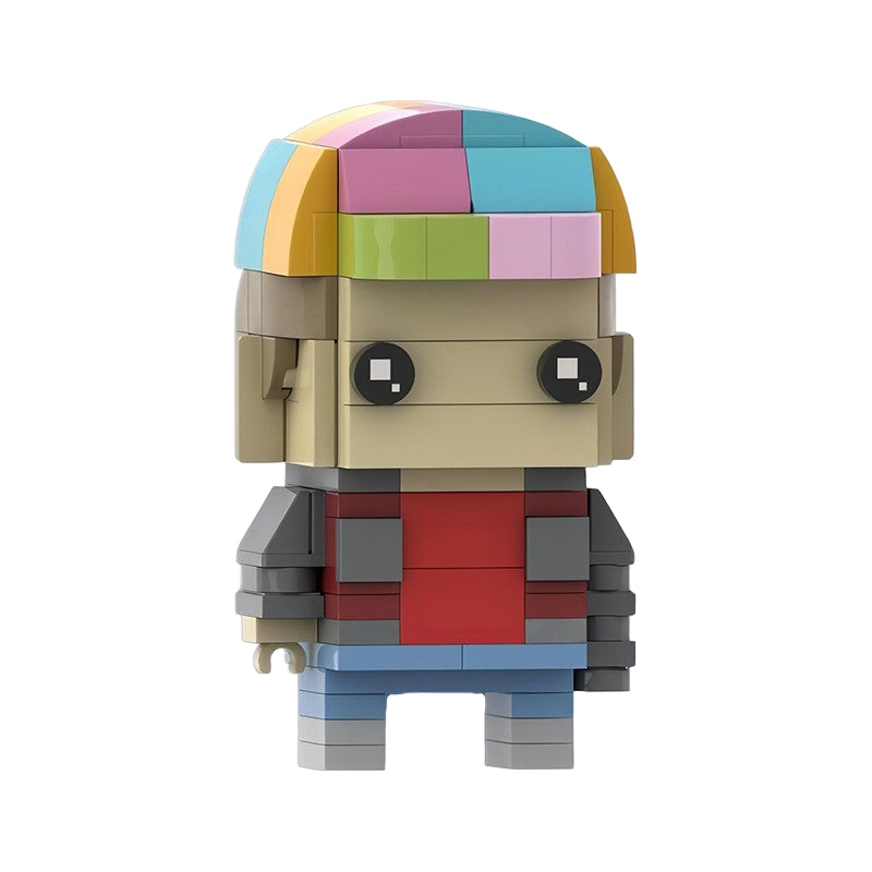 marty mcfly brickheadz building set | back to the future moc - 2