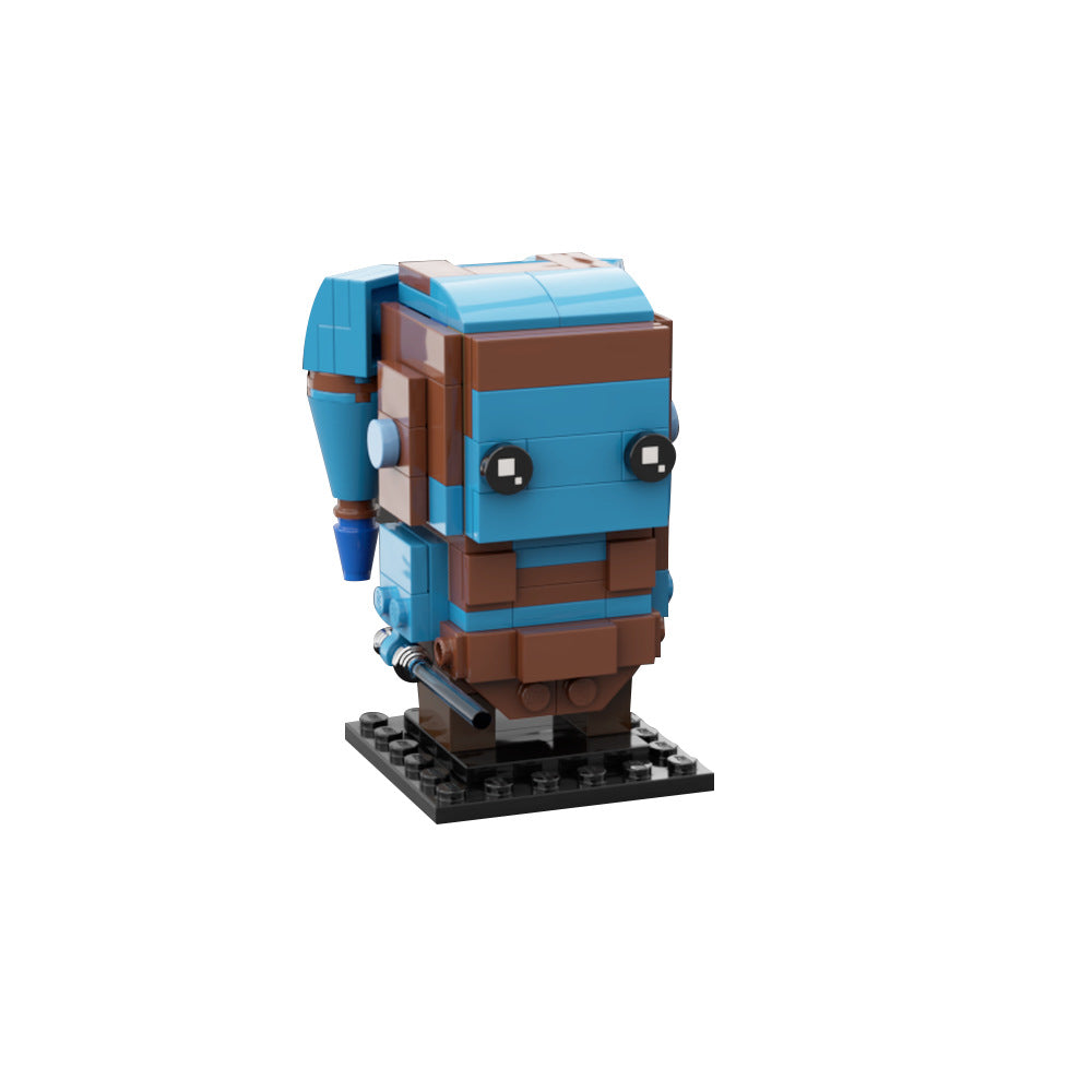 master aayla secura brickheadz | star wars | moc-64531 - 5