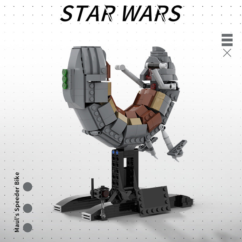 maul's speeder bike building set | star wars | moc-47576 - 1