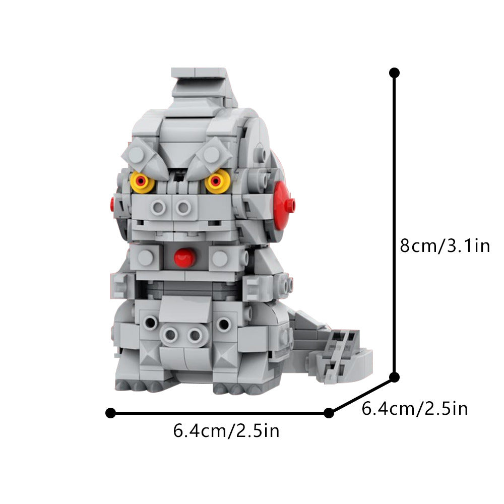 mechagodzilla brickheadz | godzilla minus one | moc-195226 - 4