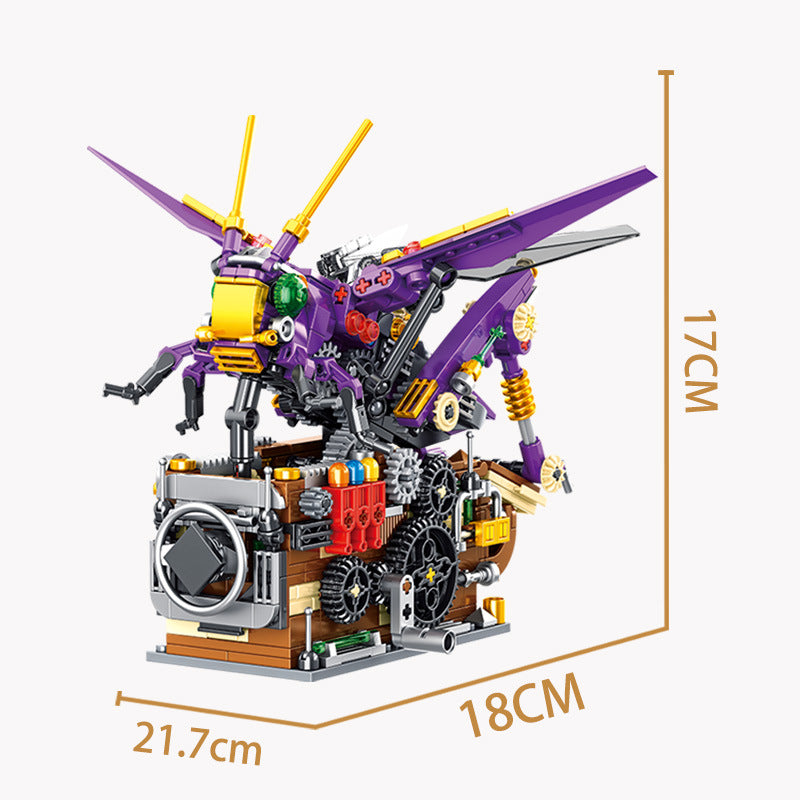 mechanical grasshoppers building blocks set - gaomisi - 5
