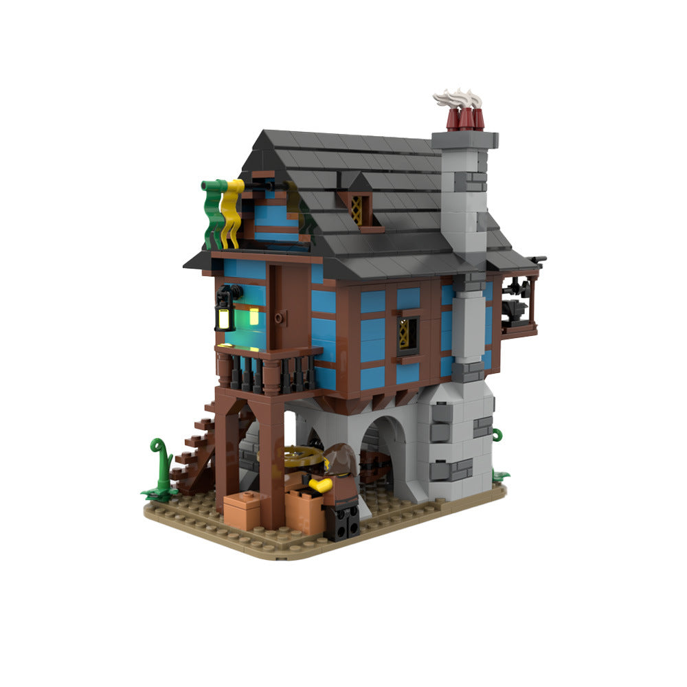 medieval alley's blacksmith building set | moc-113518 - 3