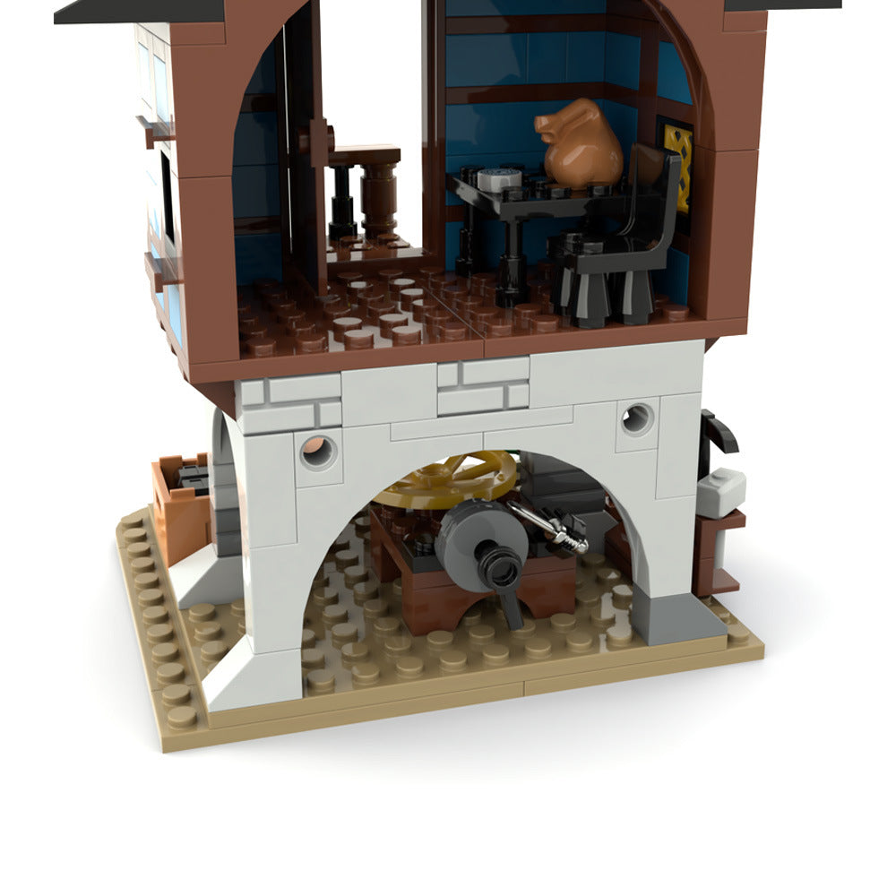 medieval alley's blacksmith building set | moc-113518 - 4