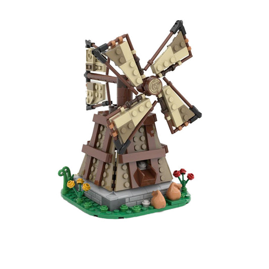 medieval/castle windmill moc building set | moc-117560 - 1
