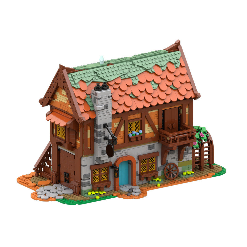 medieval joiner's workshop building set | moc-189669 - 5