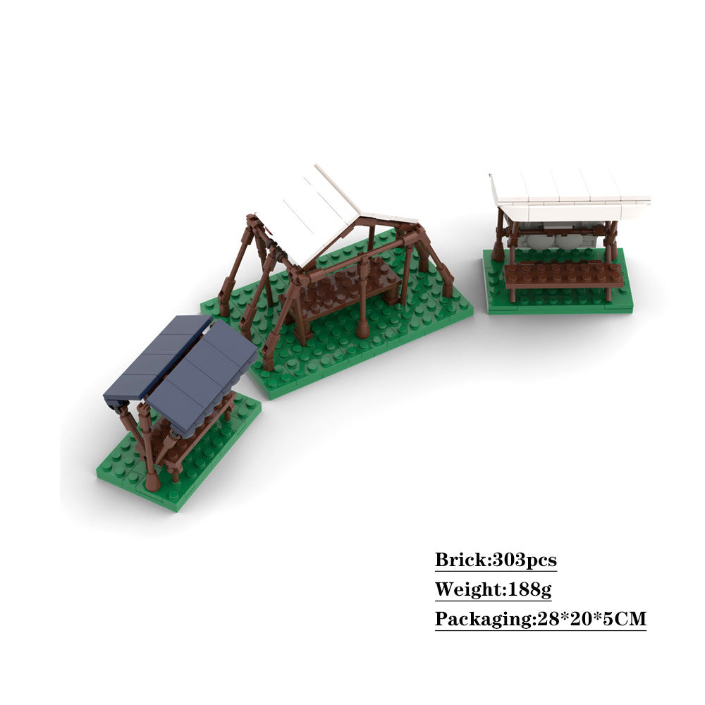 medieval market stalls building set | moc-168928 - 2