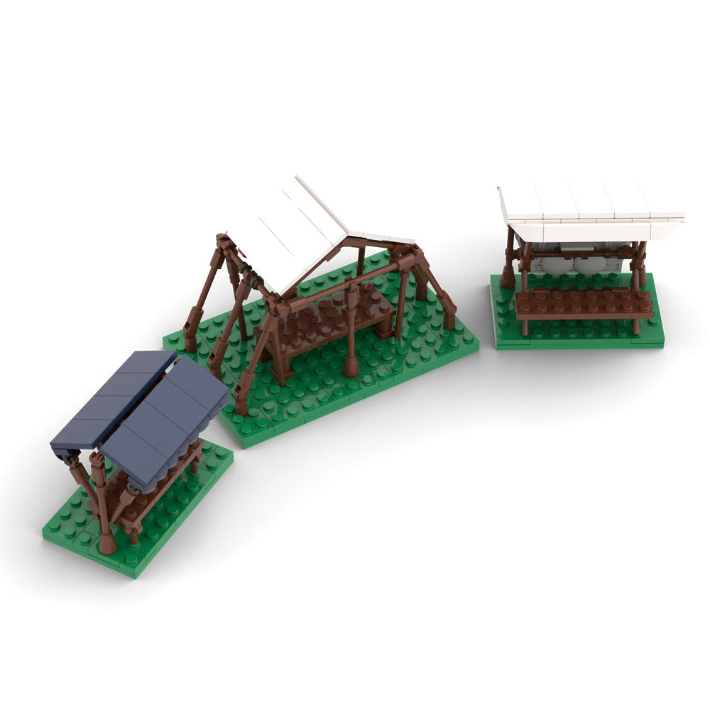 medieval market stalls building set | moc-168928 - 3