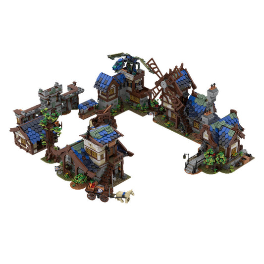 medieval town bundle building set | moc-80029 - 1