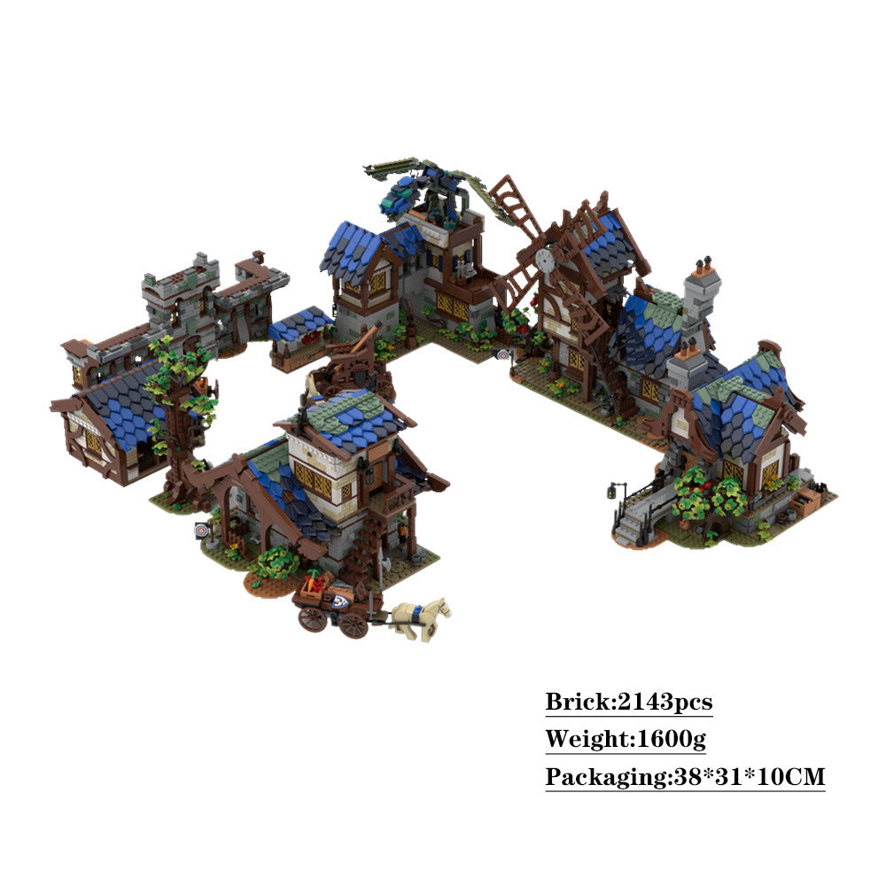 medieval town bundle building set | moc-80029 - 4