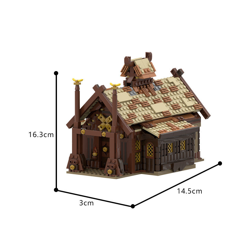 meduseld building set | lord of the rings | moc-186205 - 4