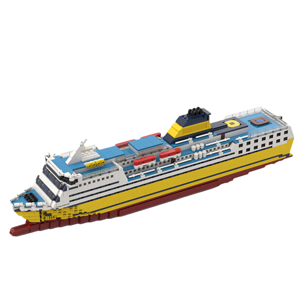 mega express building set | italian cruiseferry ship | moc-75498 - 1