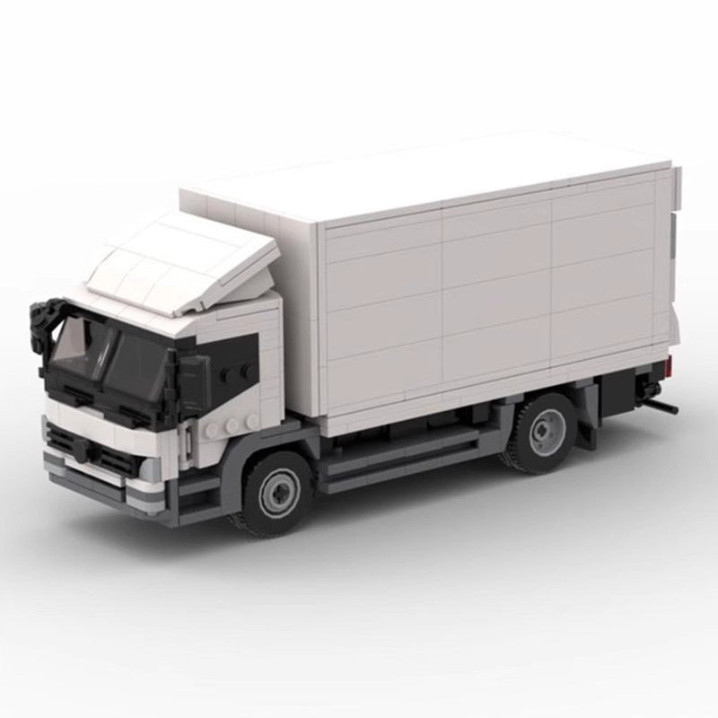 mercedes-benz atego white truck building set | moc-134268 - 1