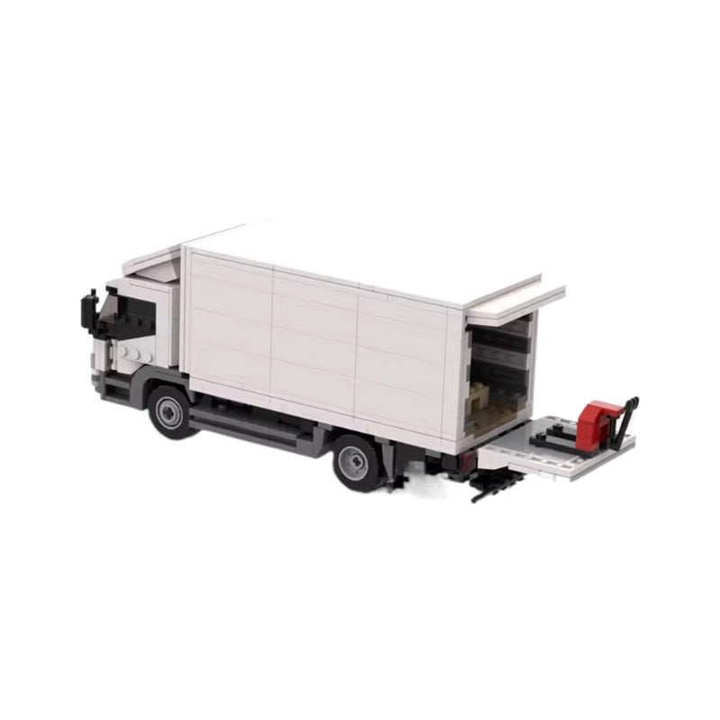 mercedes-benz atego white truck building set | moc-134268 - 4