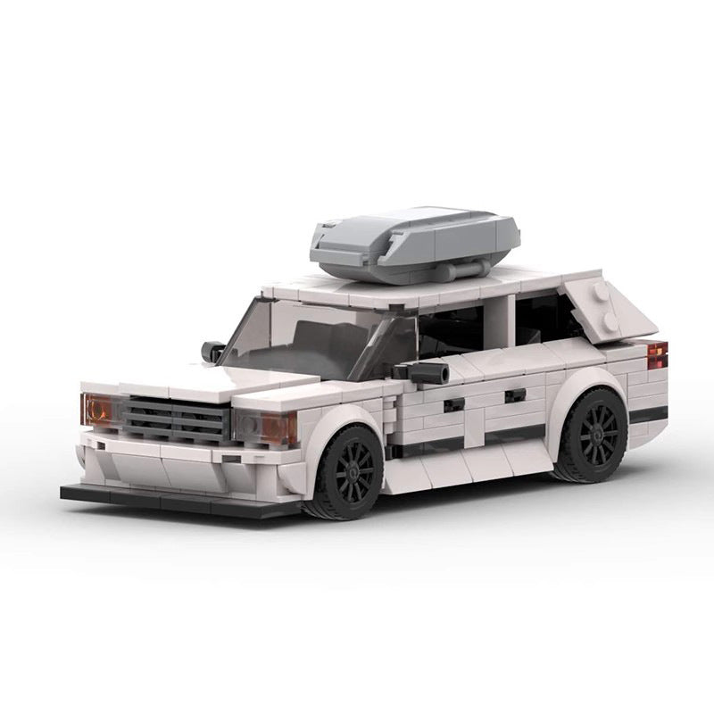 mercedes s124 lego-compatible racing car building set 360 pcs - 1