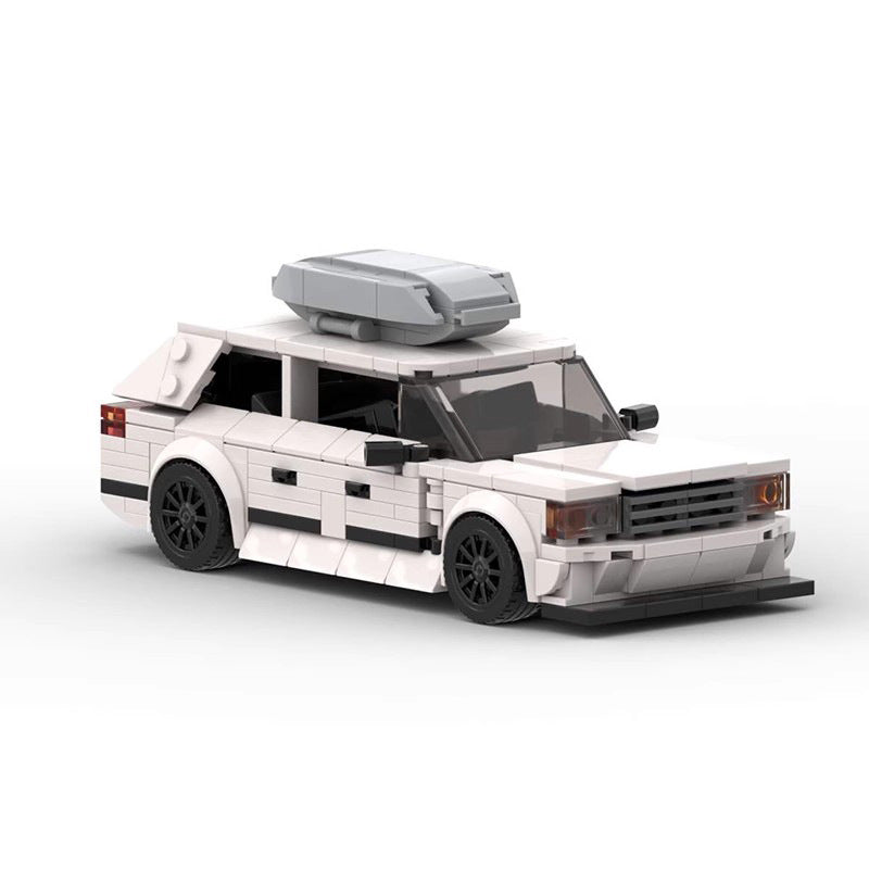 mercedes s124 lego-compatible racing car building set 360 pcs - 2