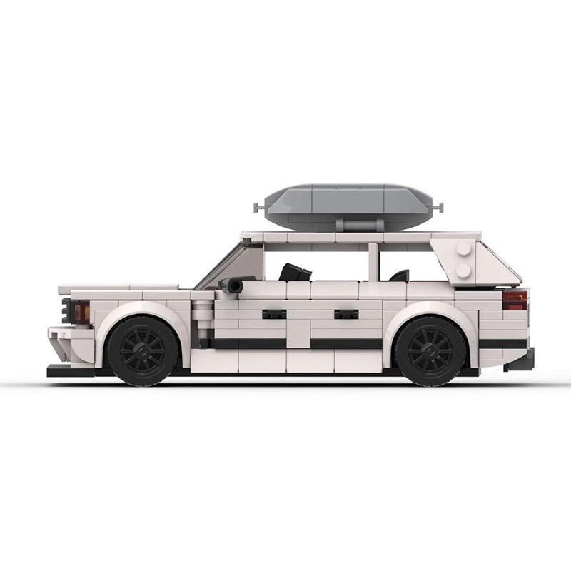 mercedes s124 lego-compatible racing car building set 360 pcs - 4