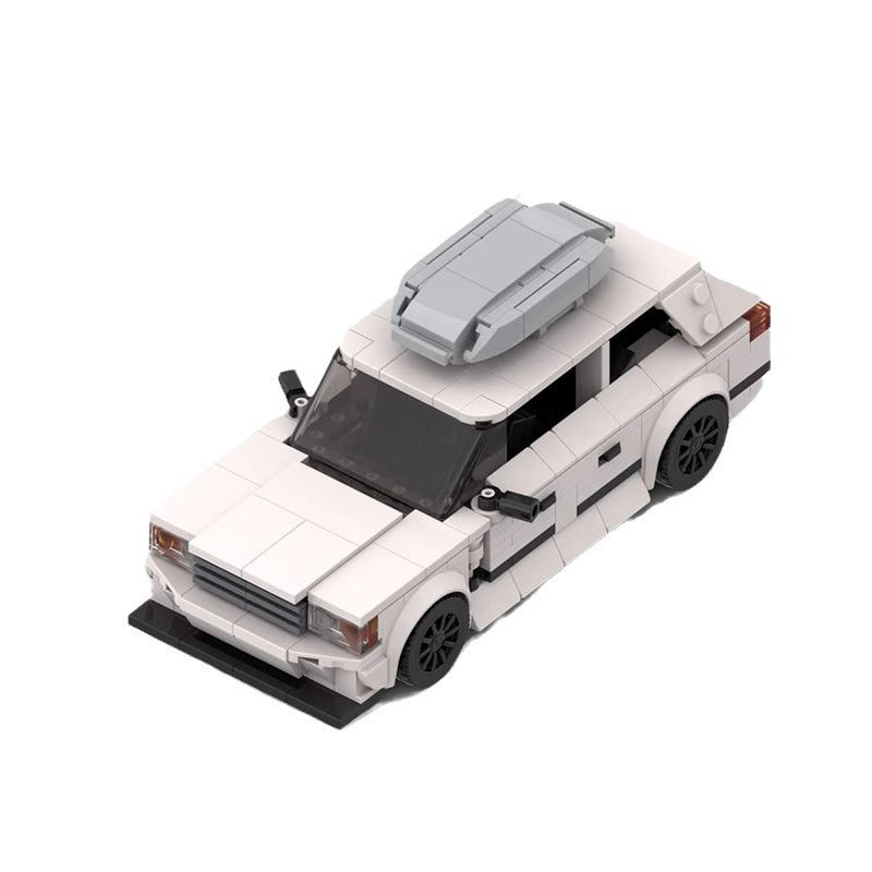 mercedes s124 lego-compatible racing car building set 360 pcs - 5