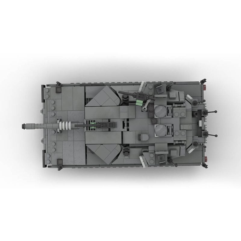 merkava mk.4m building set | main battle tank | 1:35 scale | moc-200277 - 3