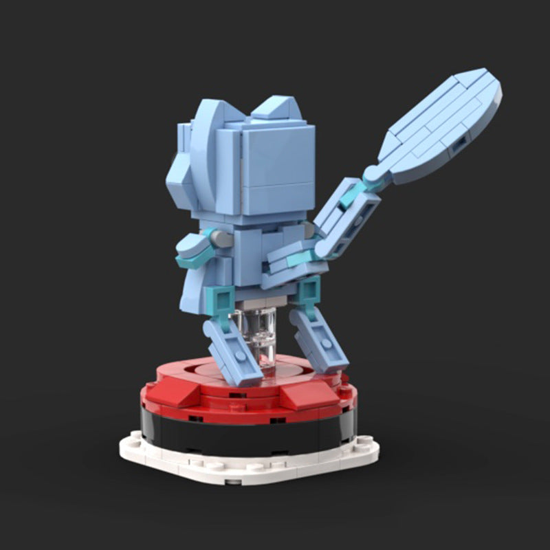 mew brickheadz building set | pokèmon | moc-115685 - 5
