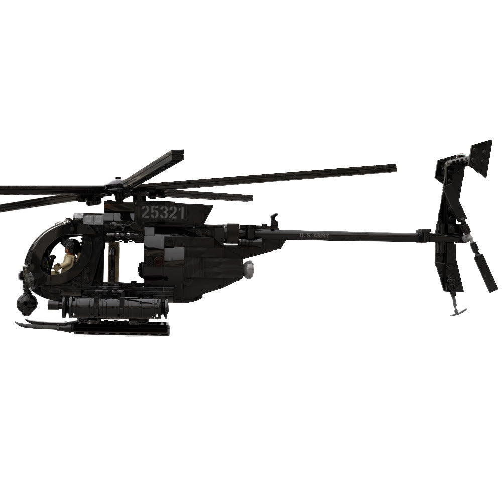 mh-6 little bird helicopter building set | moc-88275 - 1