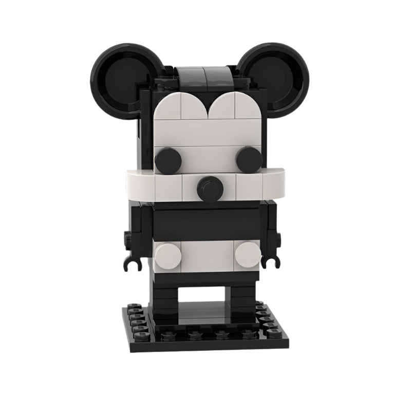 mickey mouse brickheadz moc set | lego-compatible disney blocks - 1