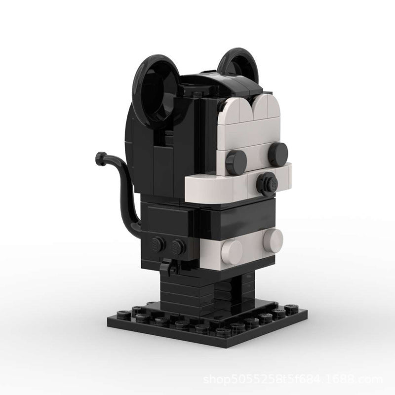 mickey mouse brickheadz moc set | lego-compatible disney blocks - 2