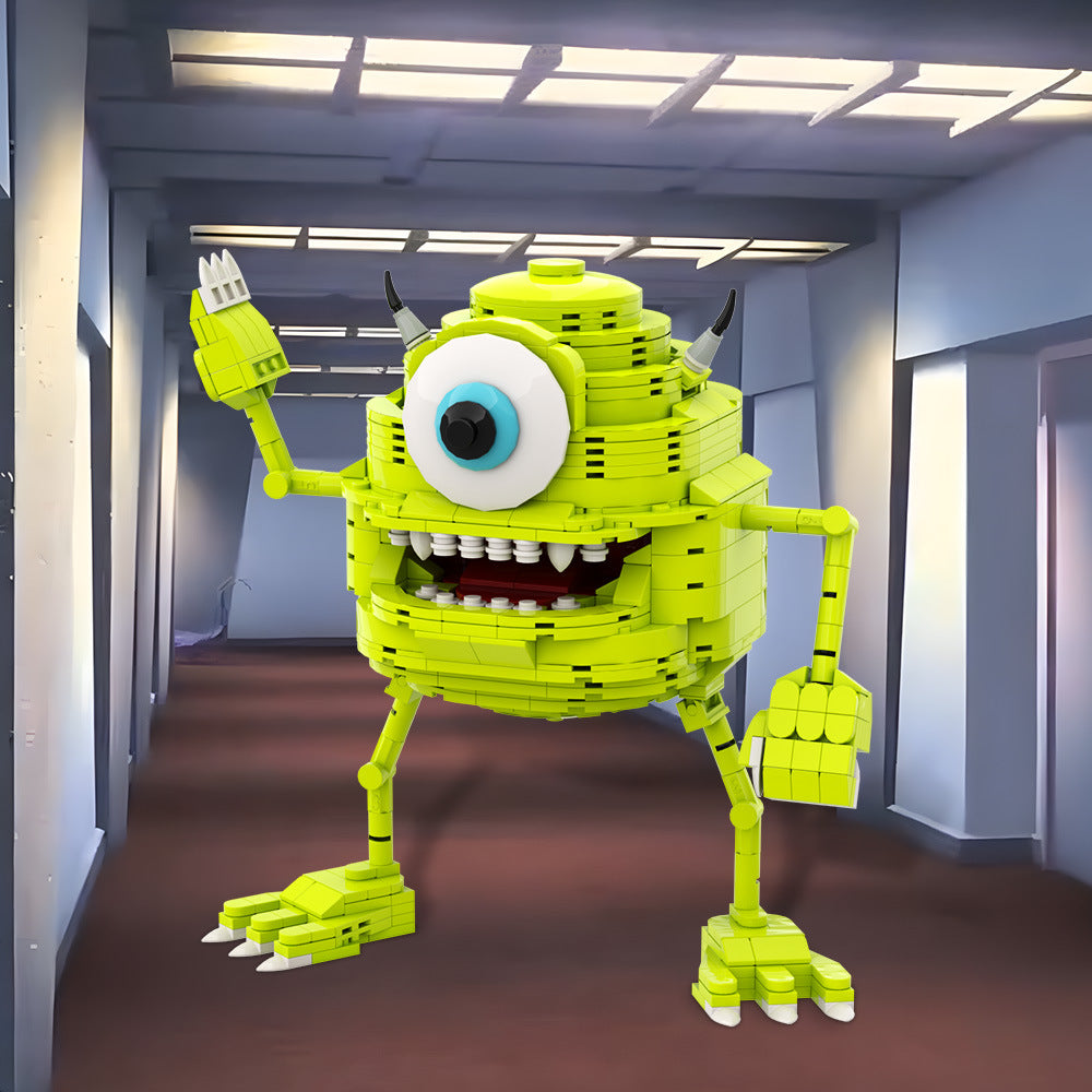 mike wazowski building set | monsters inc | lego compatible - 1