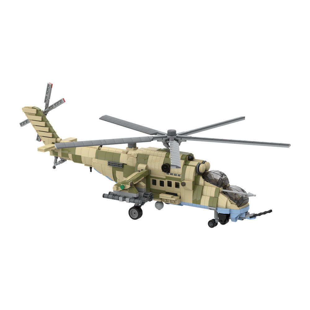 mil-mi35m "hind" attack helicopter building set | moc-193388 - 2