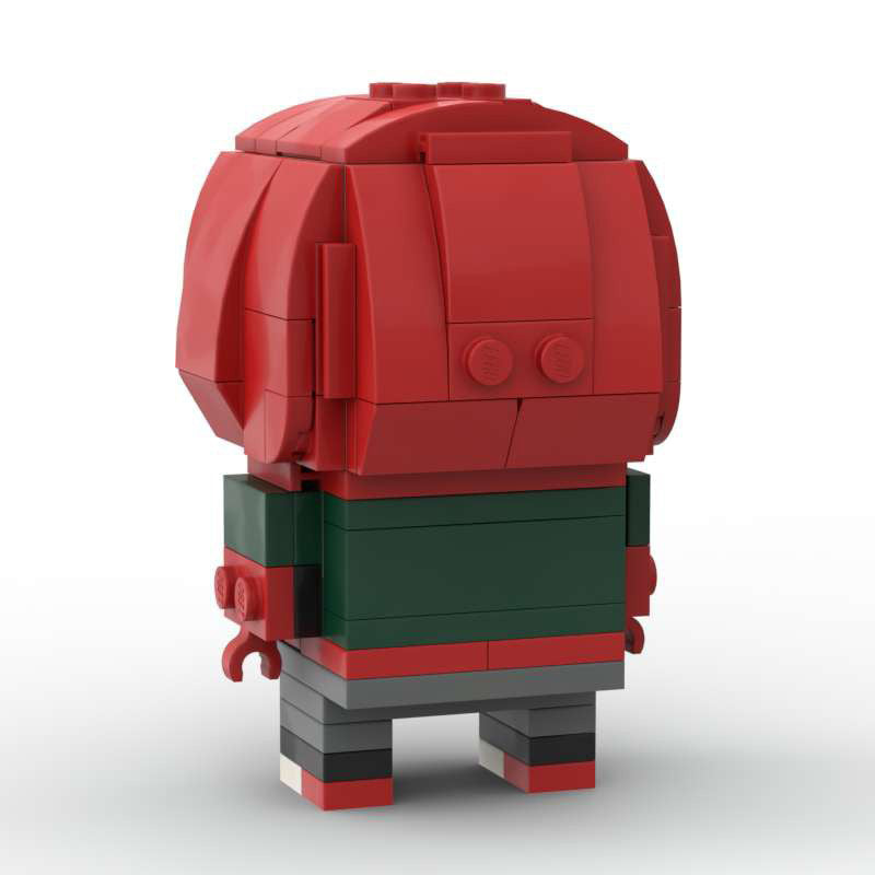 miles morales spider-verse moc brickheadz set | lego compatible - 4
