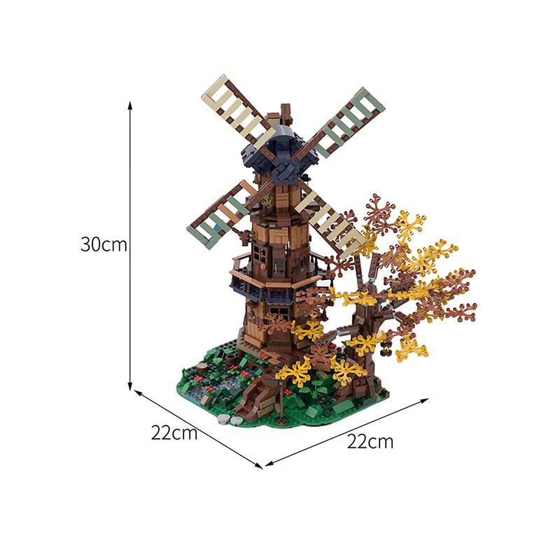 mill on the hill building set | moc-59227 - 2