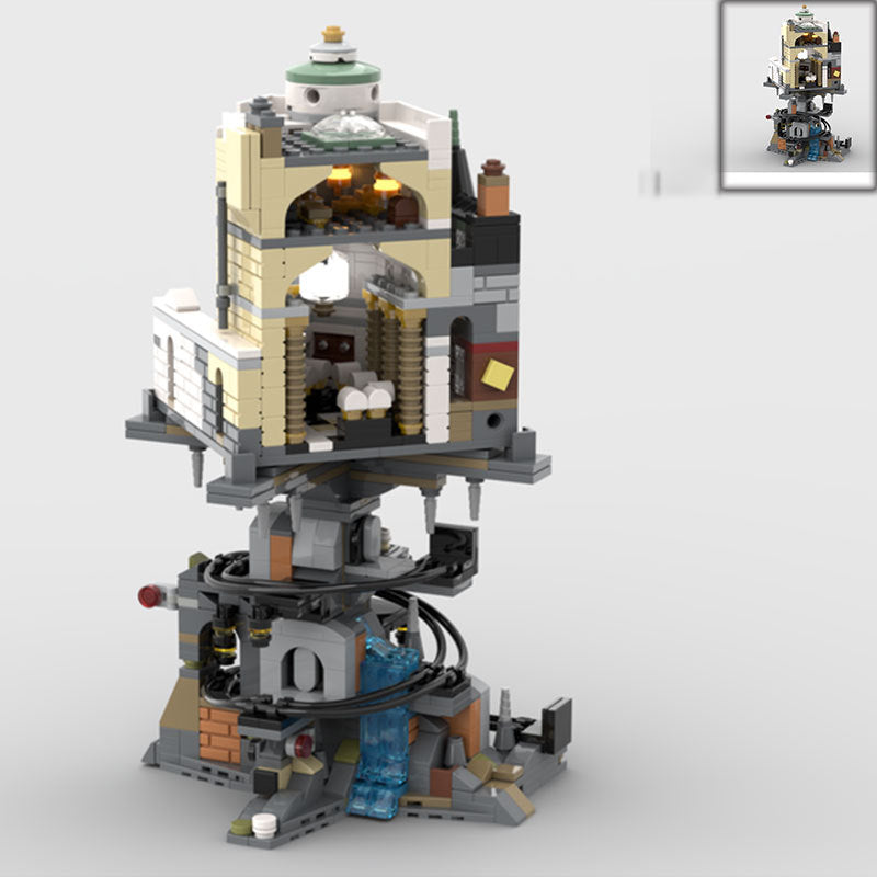 mini 76417 gringotts bank and mine building set | moc-156780 - 4