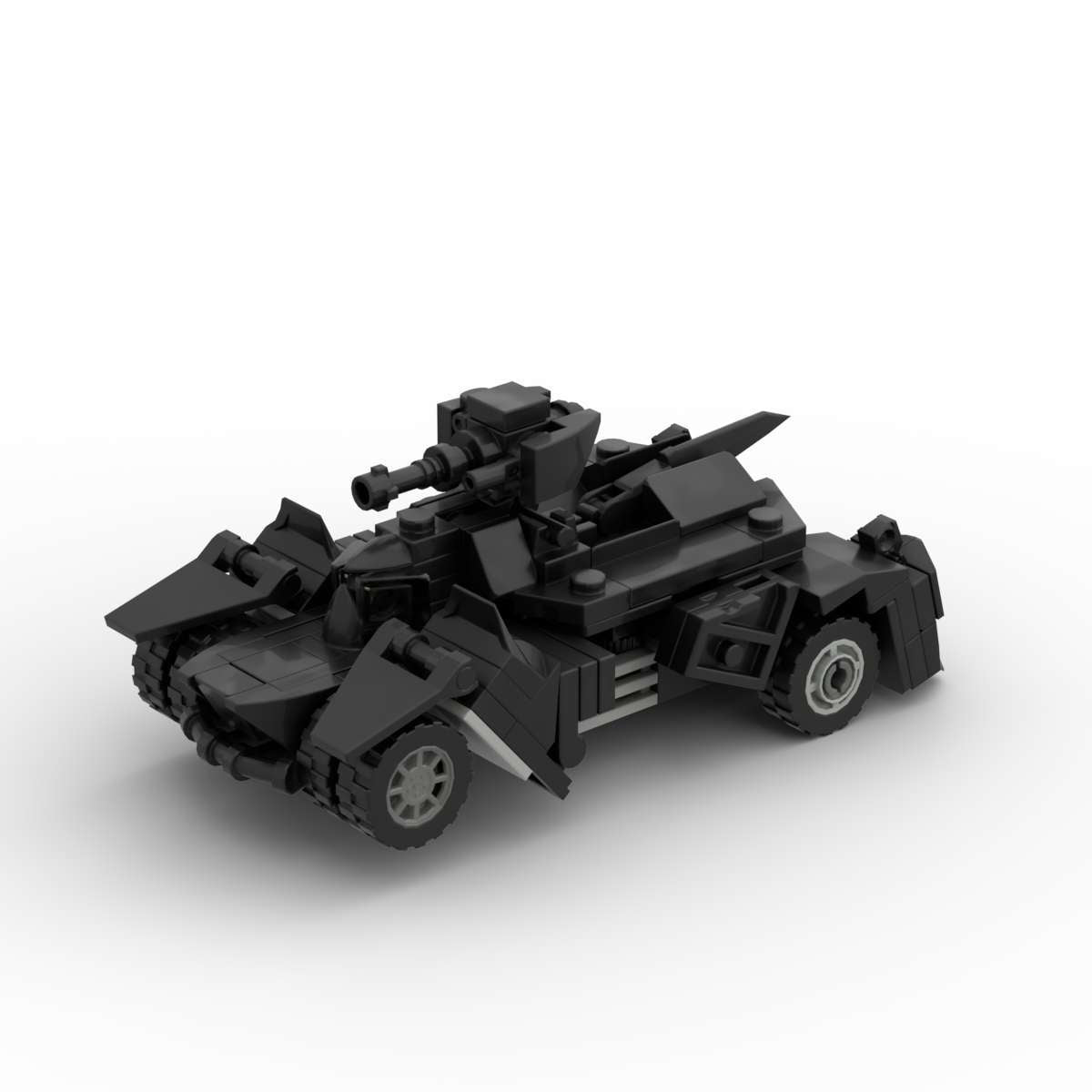 mini arkham knight batmobile building set | moc-20135 - 1