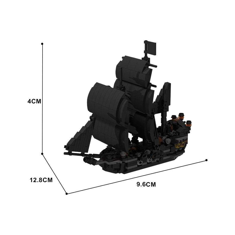 mini black pearl building set | potc | moc-145843 - 5