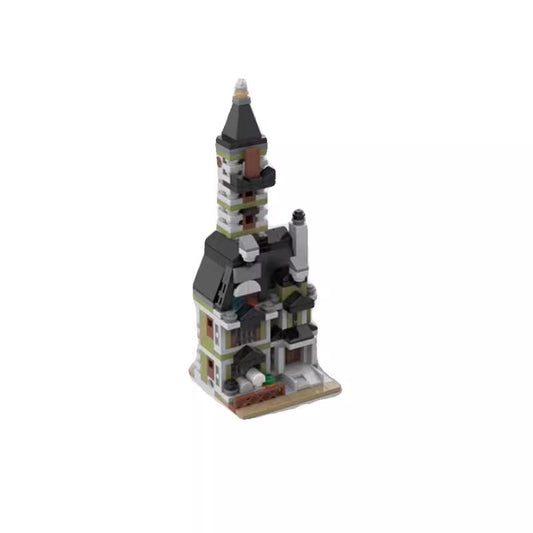 mini modular 10273 haunted house building set | moc-107172 - 5