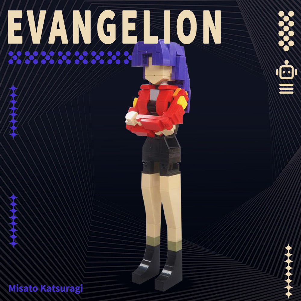 misato katsuragi building set from anime neon genesis evangelion - 1