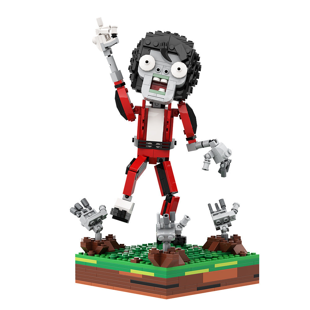 mj dancer zombie building blocks - plants vs. zombies - 2
