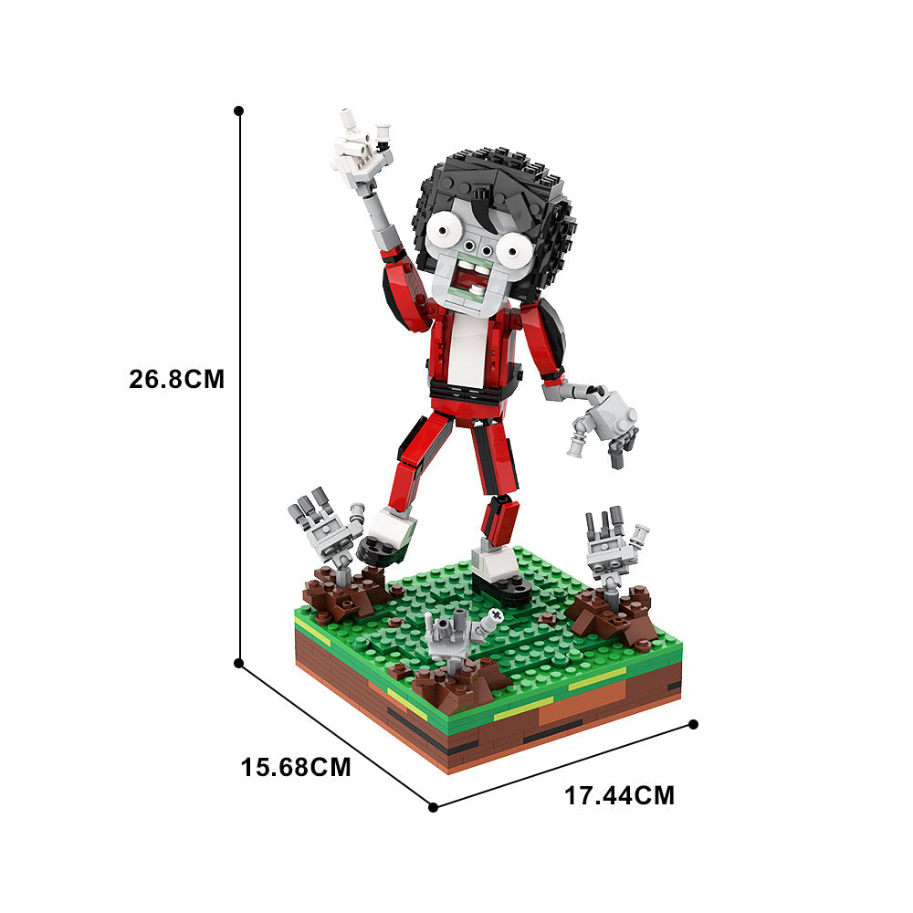 mj dancer zombie building blocks - plants vs. zombies - 4