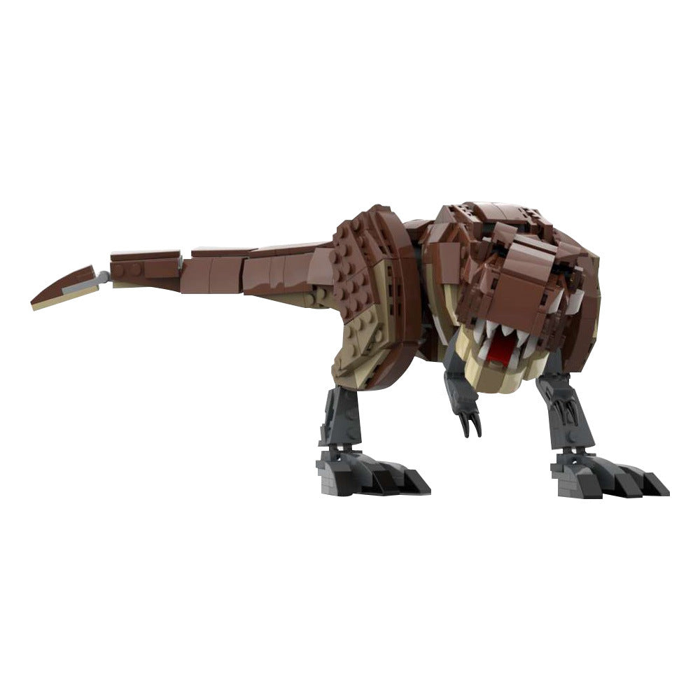 moc-102545 tyrannosaurus rex minifigure scale building set - 3