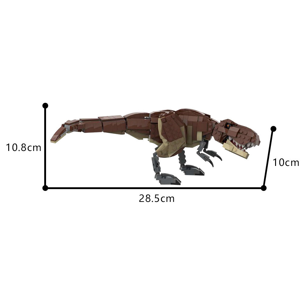 moc-102545 tyrannosaurus rex minifigure scale building set - 4