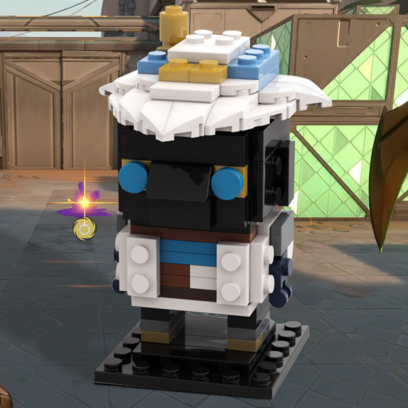 moc-116271 valorant cypher brickheadz building set - 1