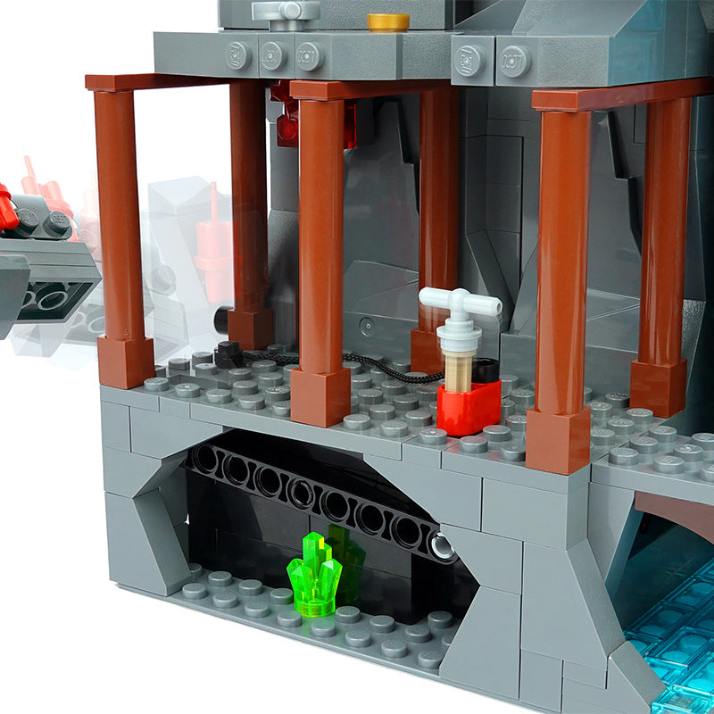 moc-117747 working waterfall - perfect addition to lego layout - 2431 pcs - 1