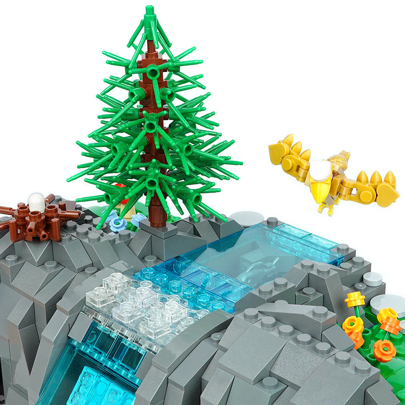 moc-117747 working waterfall - perfect addition to lego layout - 2431 pcs - 2