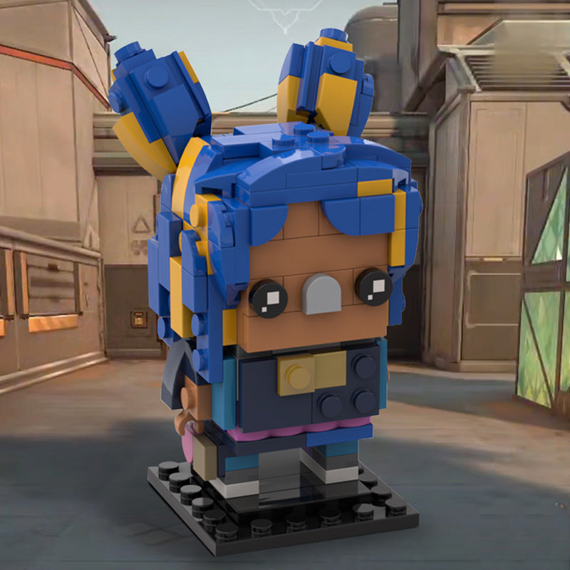 moc-121087 valorant neon brickheadz building set - 1