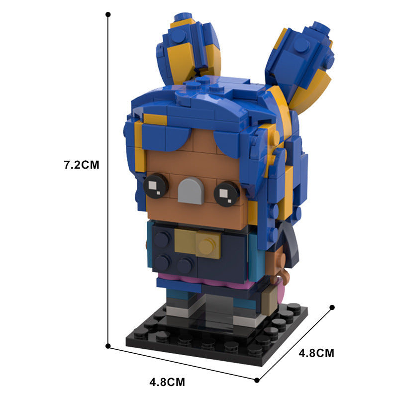 moc-121087 valorant neon brickheadz building set - 4