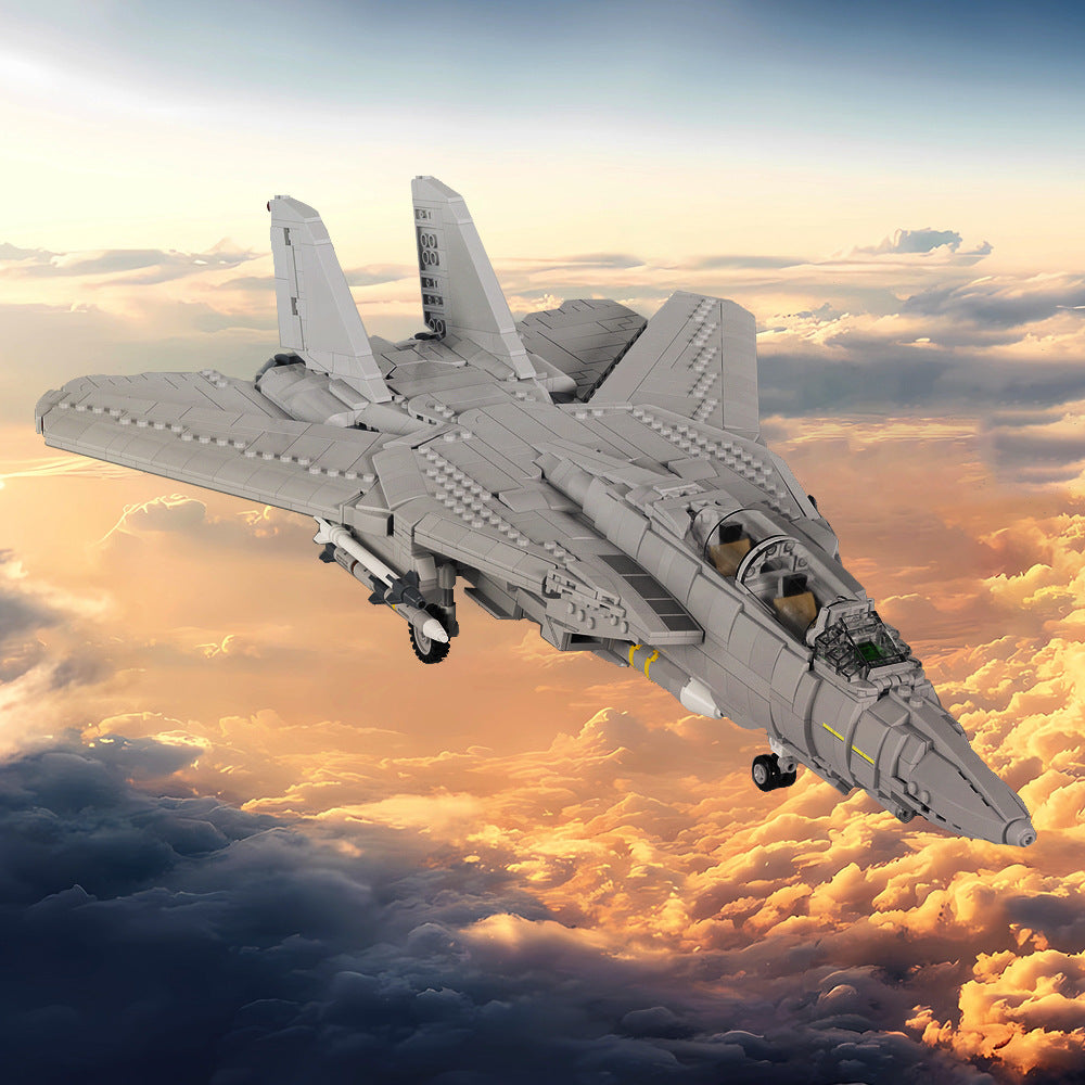 moc-121573 grumman f14 tomcat fighter building set - 1