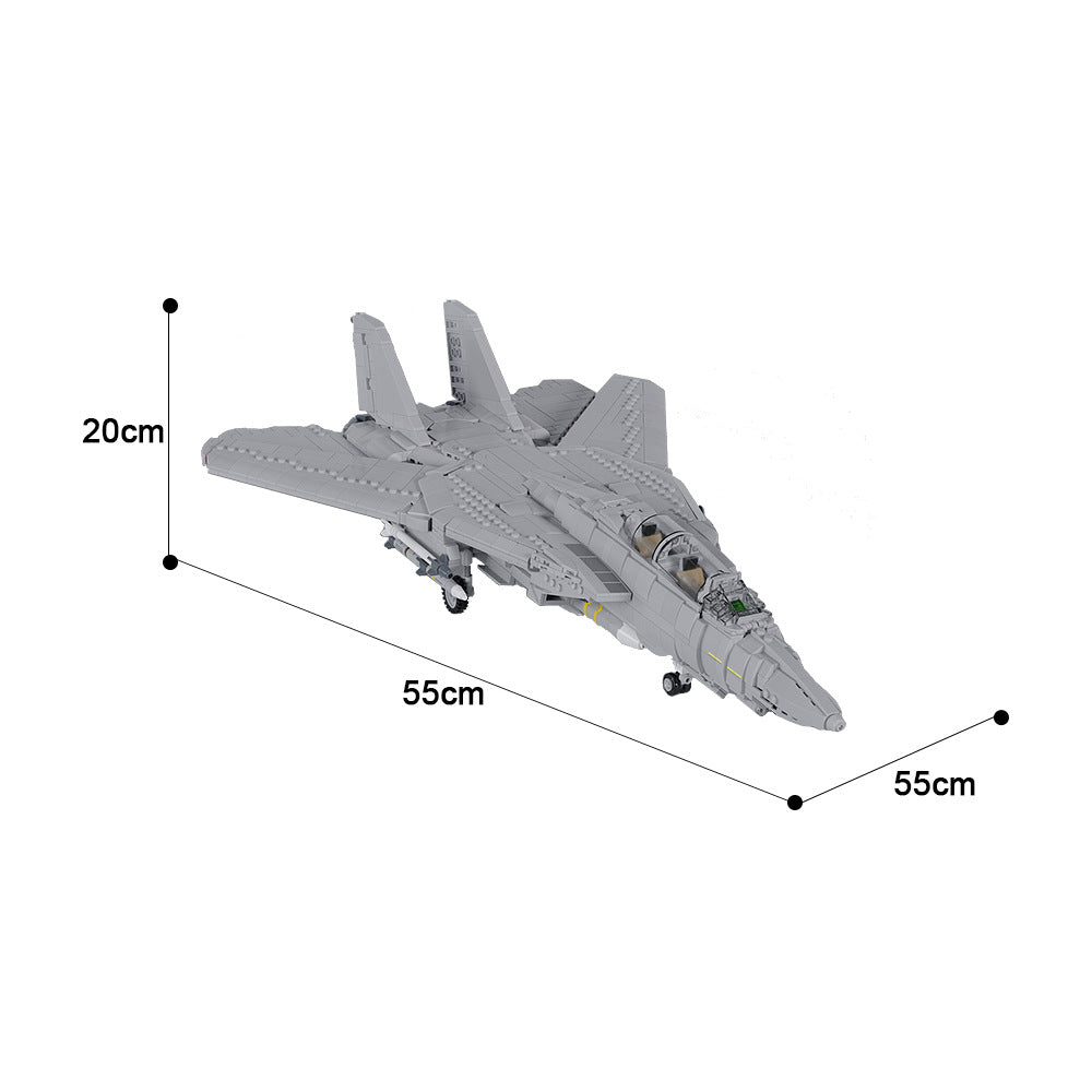 moc-121573 grumman f14 tomcat fighter building set - 4