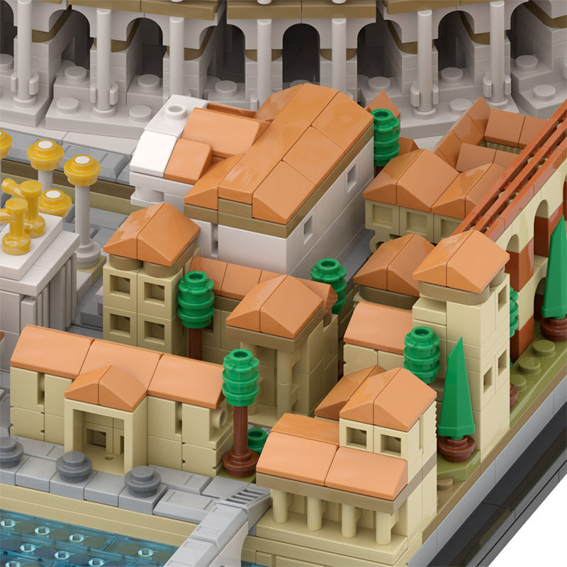 moc-123064 colosseum - lego compatible roman amphitheater set 3959 pcs - 4
