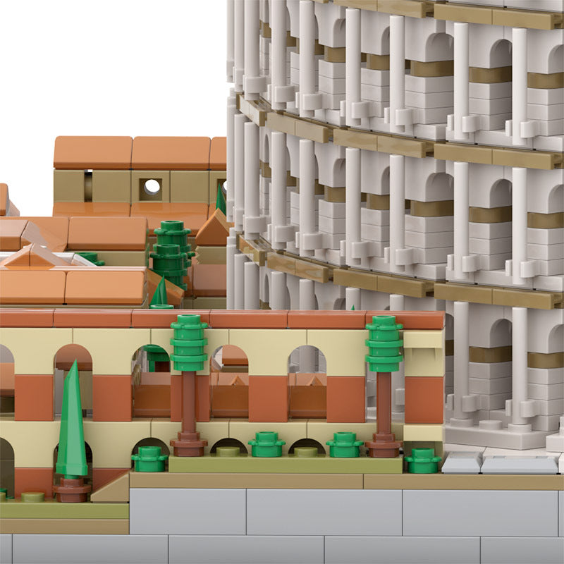 moc-123064 colosseum - lego compatible roman amphitheater set 3959 pcs - 5