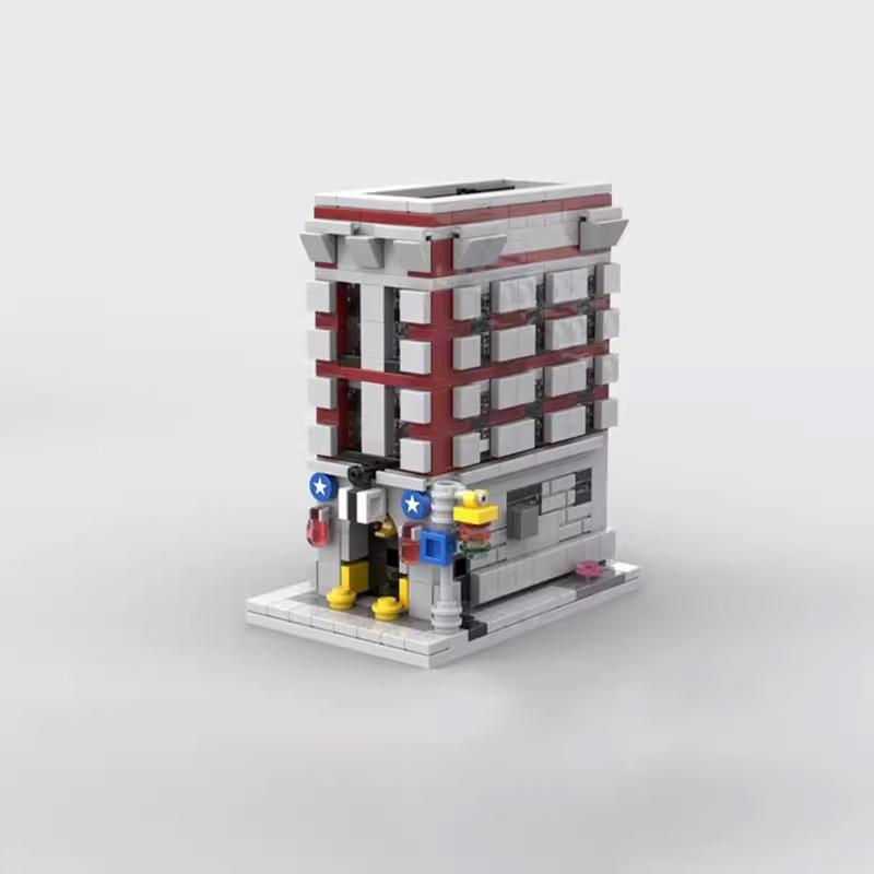 moc-126525 mini 75827 ghost busters firehouse - 646 pcs - 6