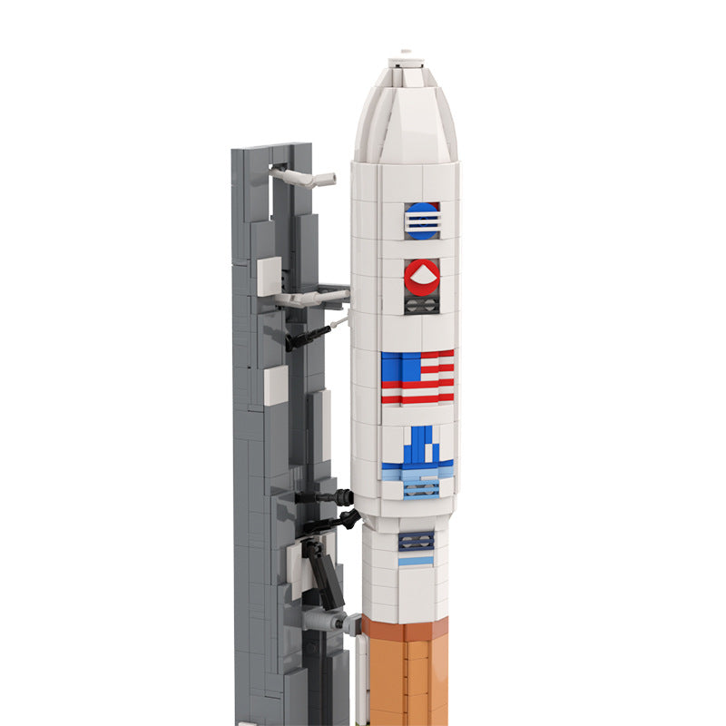 moc-128611 atlas v transport vehicle - 1110 scale - 3429 pcs - 4